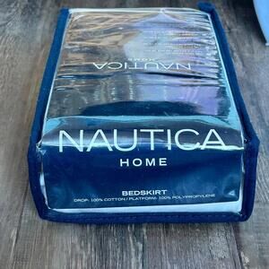 Nautica Home Twin Bedskirt 100% Cotton